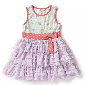 Matilda Jane Brilliant Daydream Girls Cupcake Print Dress Size 10 NWT